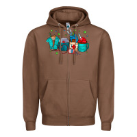 Chestnut nurse drink coffee Zipper Hoodie - CowhideDigitalArt