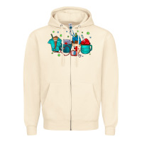 Sandshell nurse drink coffee Zipper Hoodie - CowhideDigitalArt