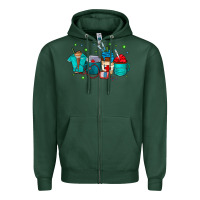 Sports Green nurse drink coffee Zipper Hoodie - CowhideDigitalArt