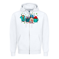 White nurse drink coffee Zipper Hoodie - CowhideDigitalArt