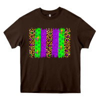 Chocolate Brown mardi gras brush stoke Heavy Core Tee - JahusDesignShop