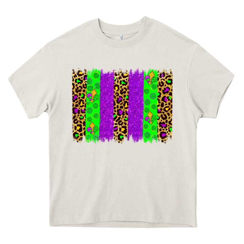 Mardi Gras Brush Stoke Heavy Core Tee by JahusDesignShop | Teevron