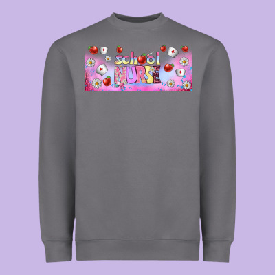 School Nurse Libbey Glass Heavyweight Sweatshirt Designed By Bundleandbundleshop
