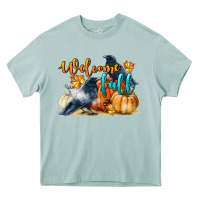 Arona Welcome Fall With Crow Heavy Core Tee - LillyAllenDesigns