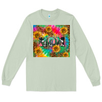 Matcha Mom rainbow sunflower Long Sleeve Tee - CowGirlArtShop