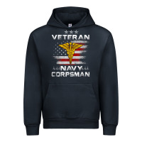 Navy Veteran Navy Corpsman Patriotic 4th of July Gifts Urban Hoodie - minhPixels
