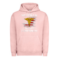 Pigment Salmon Veteran Navy Corpsman Patriotic 4th of July Gifts Urban Hoodie - minhPixels