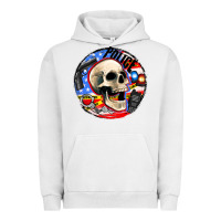 Pigment Lunar Rock police skull and police equipment Urban Hoodie - AdoDesignShop