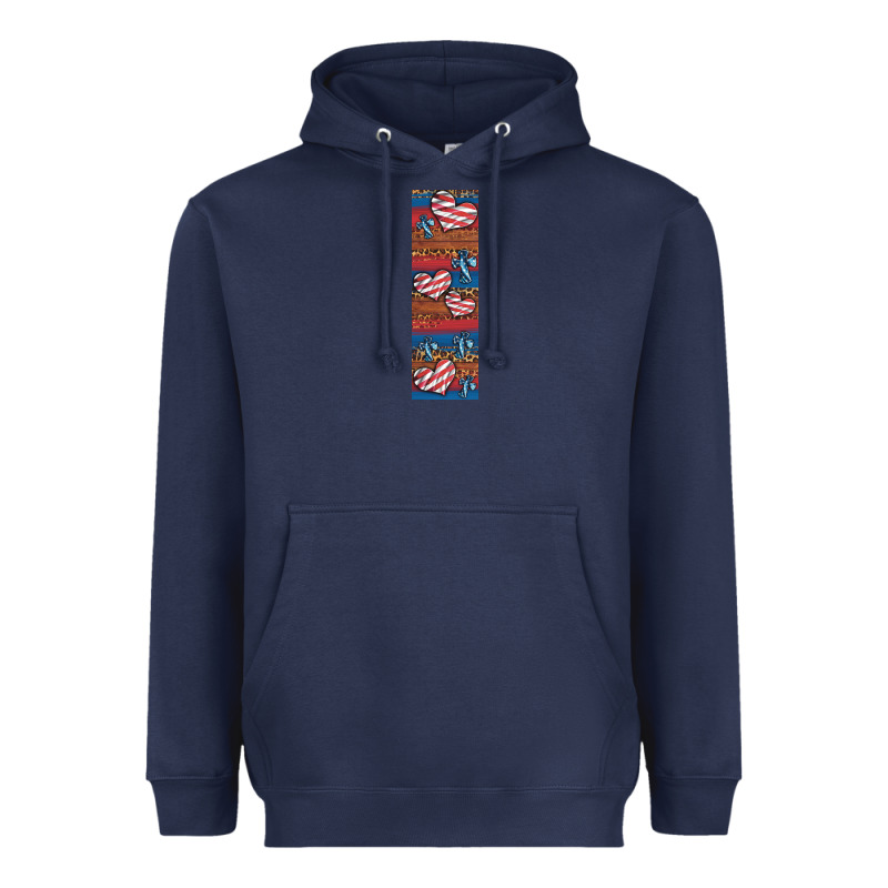 Usa Flag And Cross Penwraps Heavyweight Hoodie by Artiststas | Teevron