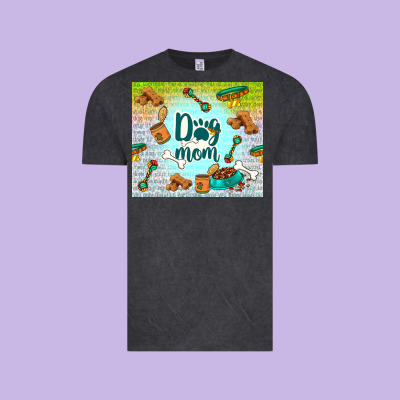 Dog Mom Vintage Tee Designed By Tumblerdesignbyshophia