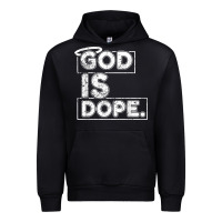 Black God Is Dope Gift for faithful Christians Urban Hoodie - minhPixels