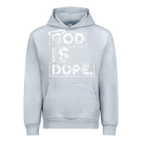 Heather Grey God Is Dope Gift for faithful Christians Urban Hoodie - minhPixels