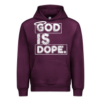 Mauve Wine God Is Dope Gift for faithful Christians Urban Hoodie - minhPixels