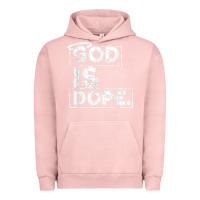 Pigment Salmon God Is Dope Gift for faithful Christians Urban Hoodie - minhPixels