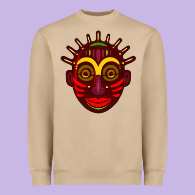 African Masks 2 Heavyweight Sweatshirt Designed By Bundleandbundleshop