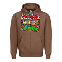 Chestnut merry merry merry Zipper Hoodie - CowhideDigitalArt