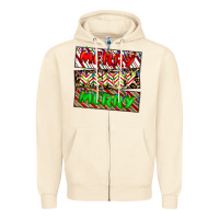 Sandshell merry merry merry Zipper Hoodie - CowhideDigitalArt