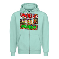 Seafoam merry merry merry Zipper Hoodie - CowhideDigitalArt