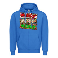 True Royal merry merry merry Zipper Hoodie - CowhideDigitalArt