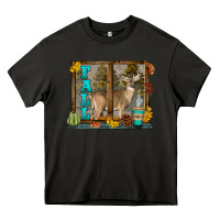 Asphalt White Tailed Buck Fall Heavy Core Tee - LillyAllenDesigns
