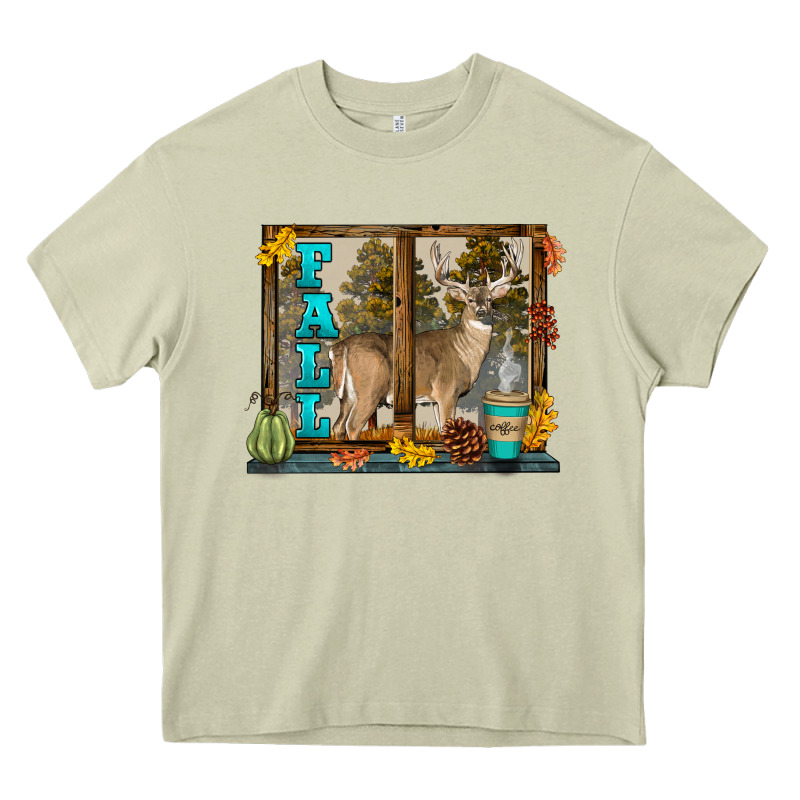 White Tailed Buck Fall Heavy Core Tee by LillyAllenDesigns | Teevron