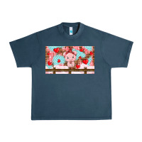 Midnight Navy cute pig Urban Heavy Tee - TumblerDesignByShophia