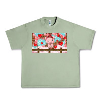 Oil Green cute pig Urban Heavy Tee - TumblerDesignByShophia