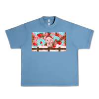Pebble Blue cute pig Urban Heavy Tee - TumblerDesignByShophia