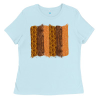 Baby Blue Western Wood Glitter Vintage Pattern Ladies Tee - Bettercallsaul