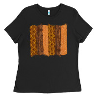 Black Western Wood Glitter Vintage Pattern Ladies Tee - Bettercallsaul