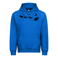 Cobalt christmas santa dinosaur sleigh ride t rex funny gift t shirt Urban Hoodie - minhPixels