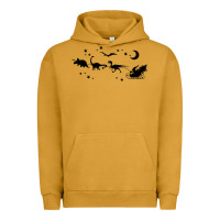 Pigment Peanut Butter christmas santa dinosaur sleigh ride t rex funny gift t shirt Urban Hoodie - minhPixels