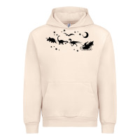 Sandshell christmas santa dinosaur sleigh ride t rex funny gift t shirt Urban Hoodie - minhPixels