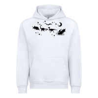 White christmas santa dinosaur sleigh ride t rex funny gift t shirt Urban Hoodie - minhPixels