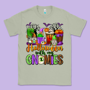Halloween With My Gnomies Coffee Cups Classic Tee Designed By Texasbilliewilder