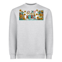 Heather Grey blessed nurse libbey glass Heavyweight Sweatshirt - BundleAndBundleShop
