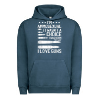 Pigment Midnight Navy Ammosexual Bullets Love Pro Gun Lover Cool Enthusiast Gifts Urban Hoodie - minhPixels