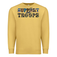 Antique Gold armed forces day support our troops Premium Sweatshirt - Artiststas