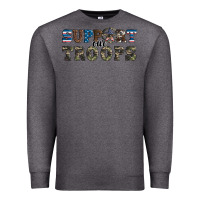 Charcoal Heather armed forces day support our troops Premium Sweatshirt - Artiststas