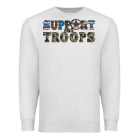 Oatmeal Heather armed forces day support our troops Premium Sweatshirt - Artiststas
