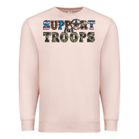 Pale Pink armed forces day support our troops Premium Sweatshirt - Artiststas