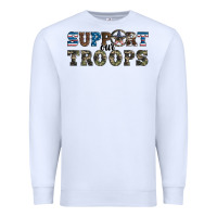 White armed forces day support our troops Premium Sweatshirt - Artiststas