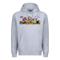 Heather Grey it's spooky season libbey glass Premium Hoodie - BundleAndBundleShop