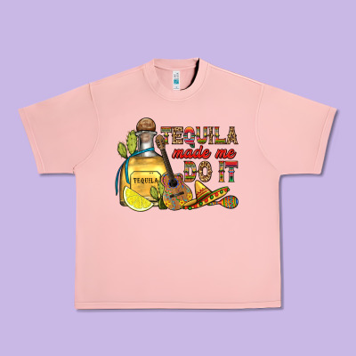 Tequila Made Me Do It Urban Heavy Tee Designed By Ranaportraitstore