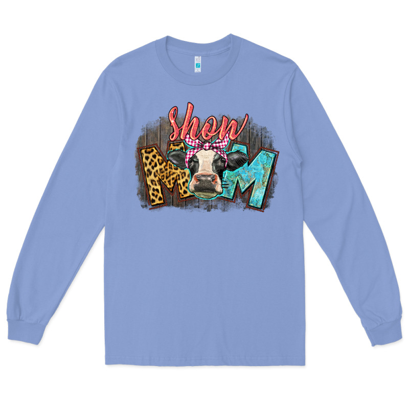 Show Mom Cow Long Sleeve Tee by CowGirlArtShop | Teevron