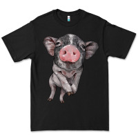 Black baby pig Premium Tee - BarkalooDesign