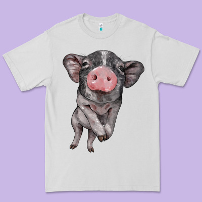 Baby Pig Premium Tee Designed By Barkaloodesign