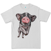 Dove Grey baby pig Premium Tee - BarkalooDesign