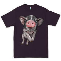 Plum baby pig Premium Tee - BarkalooDesign