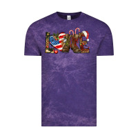 Cloud Purple Army christmas love 4th Of July Vintage Tee - HowdyJamesFarm